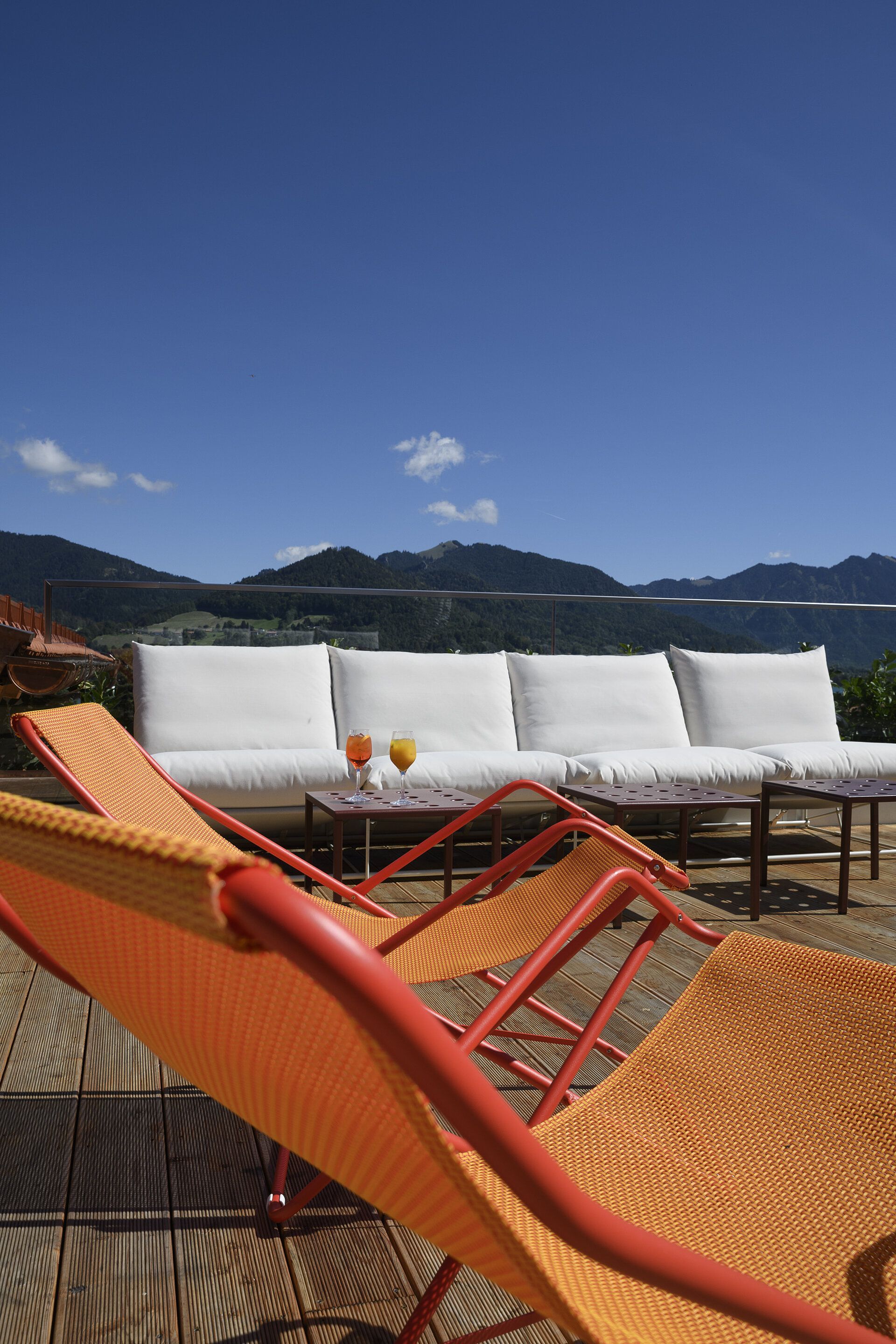  Deckchairs rooftop terrace Hotel Bussi Baby